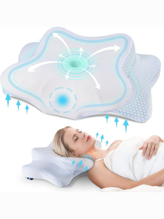 Μαξιλάρι Ύπνου Memory Foam Ανατομικό 63x38x9cm
