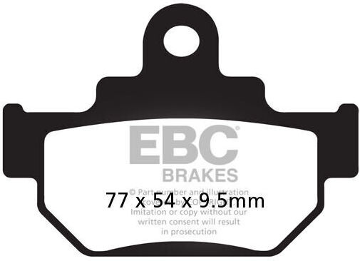 Ebc Brake Pads Fa106/2r Set 1 Disc