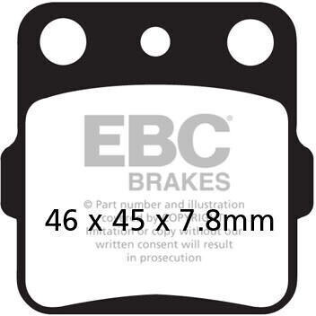 Ebc Mxs084 Off-road Racing Brake Pads Set 1 Disc