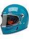 Biltwell Gringo SV Gloss Atlantic Teal Motorradhelm Volles Gesicht DOT / ECE 22.06