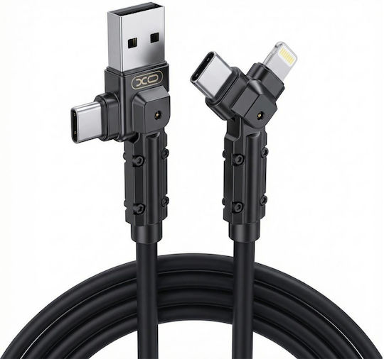 XO Cablu USB la Type-C / Lightning 16.005.0414