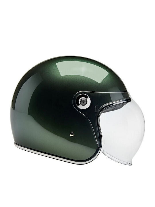 Biltwell Tahoe Metallic Sierra Green Κράνος Μηχανής Jet DOT / ECE 22.06
