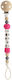 Kikadu Pacifier Clip I Love Dad with Wooden Bea...