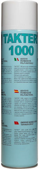 Spray Adeziv Permanent Multifuncțional Pentru Țesături Hârtie Carton 600 Ml Takter 1000 Siliconi Commerciale