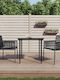 Garden & Outdoor Furniture Sets Dining Room Set 2 Pieces Black with Pillows