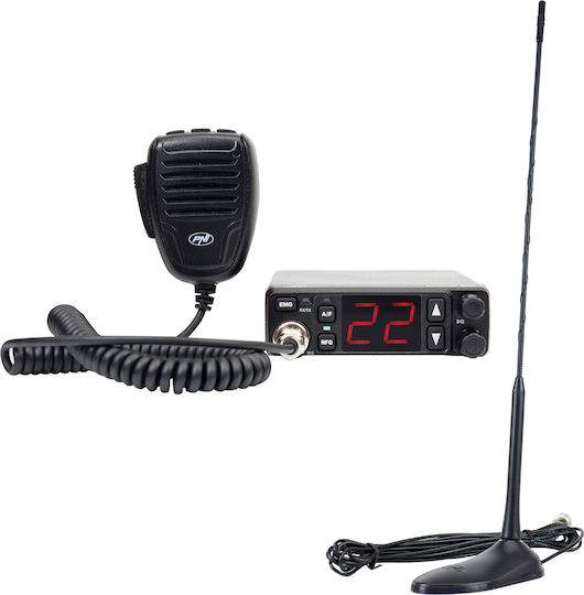 PNI Escort Hp 5500 & Κεραία PNI Extra 45 CB Αυτοκινήτου 4W με Μονόχρωμη Οθόνη