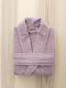 Nima Pure Bathrobe with Collar Smoky Lilac 350gr/m²