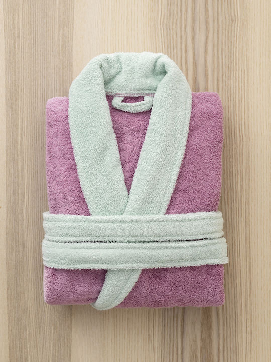 Nima Ease Μπουρνούζι με Γιακά Mauve Pink 380gr/m²