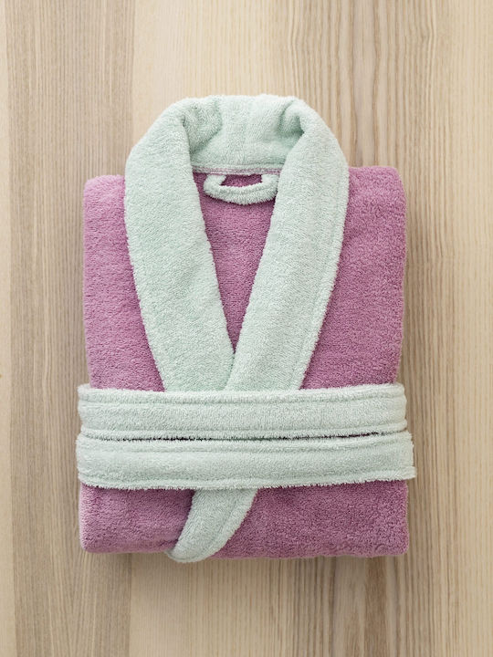 Nima Ease Μπουρνούζι με Γιακά Mauve Pink 380gr/m²