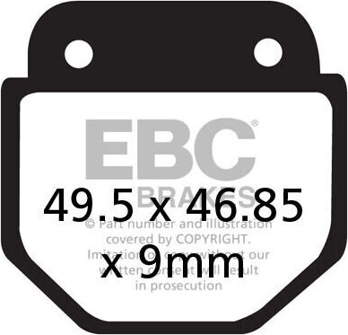 Ebc Brake Pads Fa486 Set 1 Disc