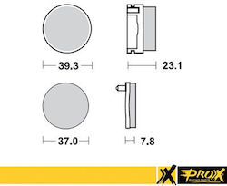 Prox Rear Brake Pads Yfs200 Blaster '91-02 Equivalent To Ebc Fa155r