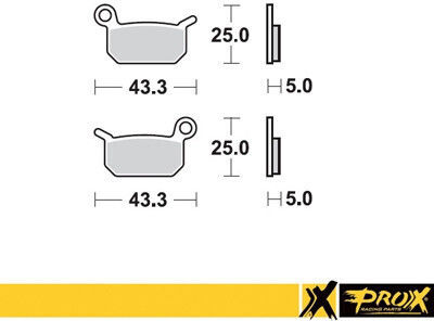 Prox Front Brake Pads Ktm50sx Pro Senior '02-20 Equivalent To Ebc Fa325r