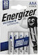 Energizer Ultimate Μπαταρίες Λιθίου AAA 4τμχ