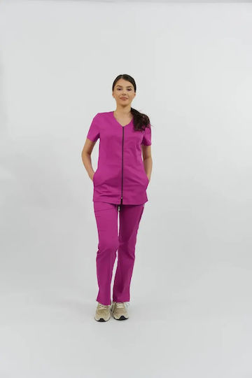 Masstex Unisex Medical Blouse Purple