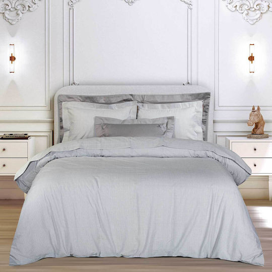 Greenwich Polo Club Duvet Cover Cotton Double 220x240 2390 Grey