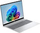 HP OmniBook 5 16-ag1030nw 16" IPS FHD (Ryzen AI 300 Series-7 350/24GB/512GB SSD/W11 Home) Glacial Silver (US Keyboard)