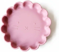 Rammelaartje Children's Silicone Food Plate Pink