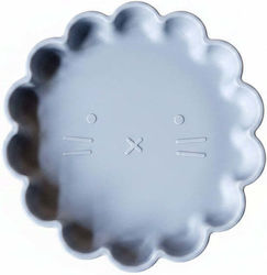 Rammelaartje Children's Food Plate Made of Gray Silicone