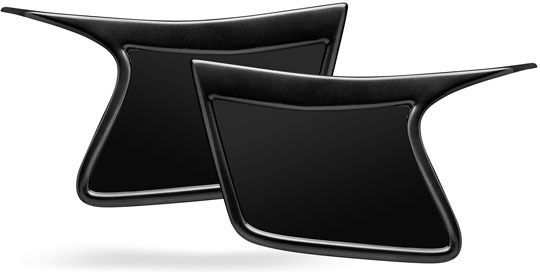 C-Racer Set Vintage Side Number Plate Bases Universal For All Motorcycles Black Bolt-On Seats Scr14 C-Racer Vintage Racing Side Number Plates