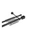 FS Ausziehbare Metallische Vorhangstange 4005 Einzeln 140-250cm Schwarz