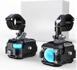 Future Eyes F150 Pro Drl Led 60w Ip67 6000lm Προβολακια Μηχανης Σετ Κιτρινο Λευκο Future Eyes F150 Pro Drl Led 60w Ip67 6000lm Προβολακια Μηχανης Σετ Κιτρινο Λευκο