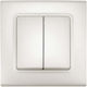 Doppel-Schalter Perlmutt Viko By Panasonic Linnera Life