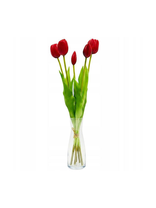 Bouquet Of Red Tulips 39cm Saska Garden
