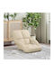 Vielseitiger Sitzsack Pouf Sessel Crem 58x62x58cm