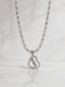 Mama Heart Necklace With Pearls – Silver