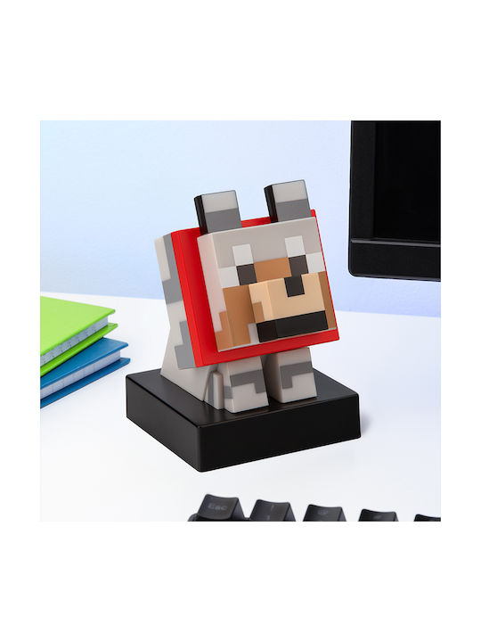 Minecraft Детско Декоративно Осветително Тяло Червено 3см