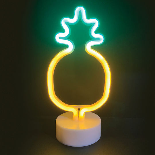 Aca Neon Dekoratives Tischlicht LED Ananas 13x10x27,8cm