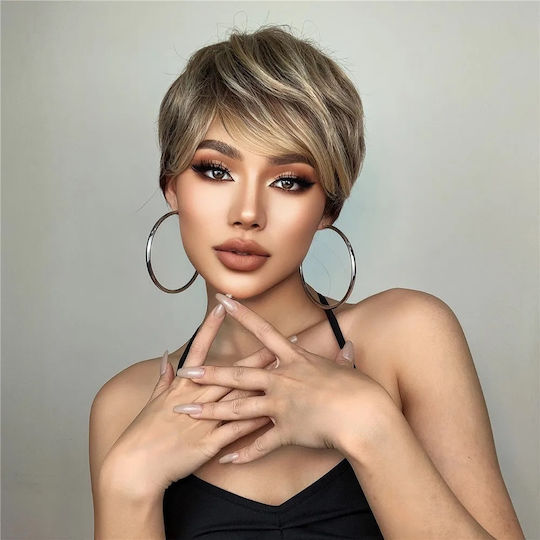 Animis Beauty Wig with Synthetic Hair in Blonde Color