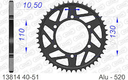 Pinion Spate Din Aluminiu Afam Cod Lanț 520 13814-42