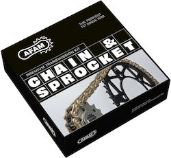 Afam Drive Kit Steel Suzuki Dl 1000 V-strom Abs 2014-2019 Chain A525xsr2-g 116l Sprockets 17 41