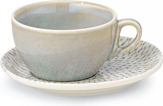 Cryspo Trio Cappucino Φλιτζάνι Καφέ από Πορσελάνη Λευκό 230ml