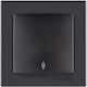 Nilson Recessed Wall Switch Black