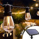 Set aus 20 Hängenden Solarleuchten Girlande 6W 150lm Warmes Weiß mit Fotowiderstand