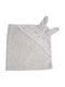 Alouette Baby Bath Towel with Hood Kikadu Gray 80x80cm