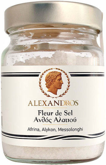 Fleur De Sel 250g Alexandros Biofarm Greek Sea Salt From Messolonghi