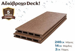 Σανίδα για Δάπεδο Κήπου από WPC 240x14εκ.