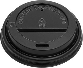 Καπάκι Πλαστικό Ps Μαύρο Hsl-62 Ποτήρι 4oz Φ62mm 50τμχ Tefaco 303805 00015068