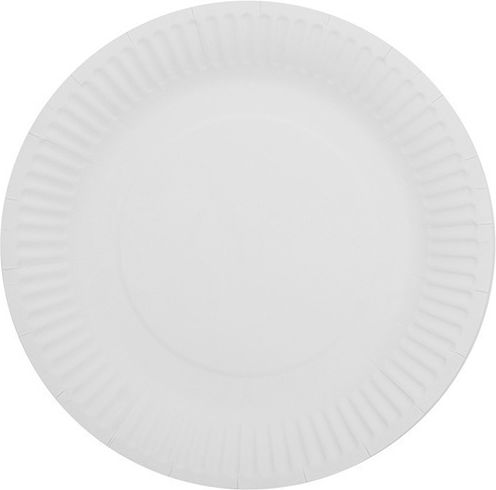 Πιάτο Χάρτινο Λευκό Μεγάλο 23cm Fsc Mix 50τμχ Tefaco 113664 00004504