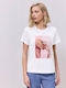 Γυναικείο T-shirt Λευκό