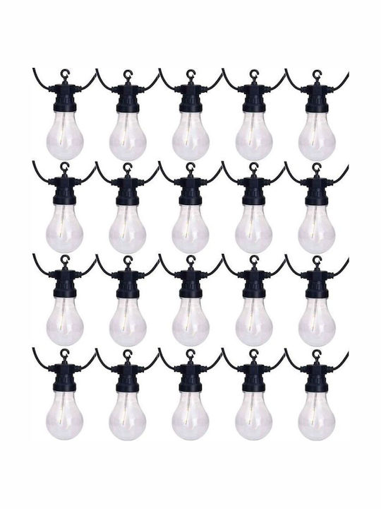 Progarden Wasserdichte Lichterkette Beleuchtung LED 14,5m mit 20 Lampen Progarden Wasserdichte Lichterkette Beleuchtung LED 14,5m mit 20 Lampen