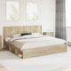 vidaXL Wooden Bed Headboard Beige 206.5x100cm