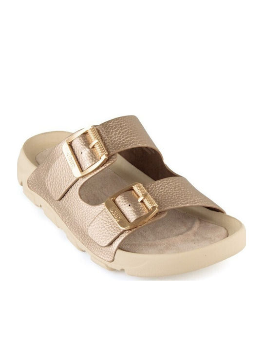 Дамски Сандали Flatforms Златисти