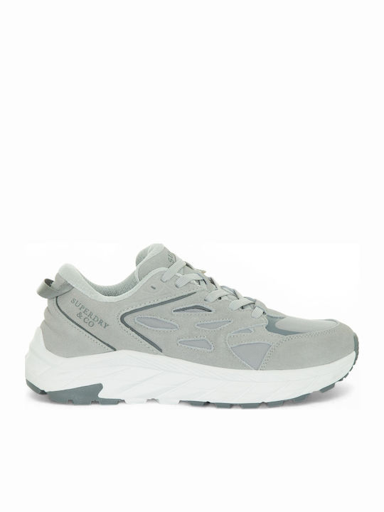 Superdry Herren Sneakers Hellgrau Mehrfarbig