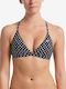 Bikini Top Triangle Black White