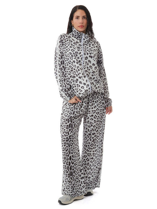 Silia D Damenhosen Set mit Animal Print Streifen