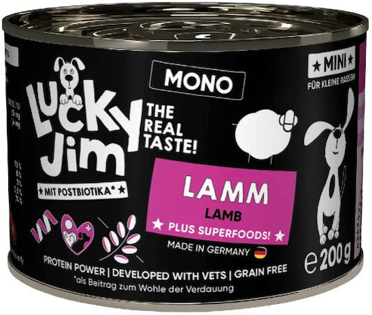 Lucky Jim Υγρή Τροφή Σκύλων με Αρνί 200gr